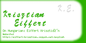 krisztian eiffert business card